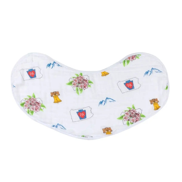  Baby Burp Cloth and Wraparound Bib: Pennsylvania Baby by Little Hometown Little Hometown 