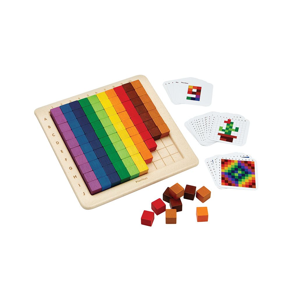 100 Counting Cubes - Unit Plus - Top Sustainable Toy - PlanToys USA - The Baby Penguin