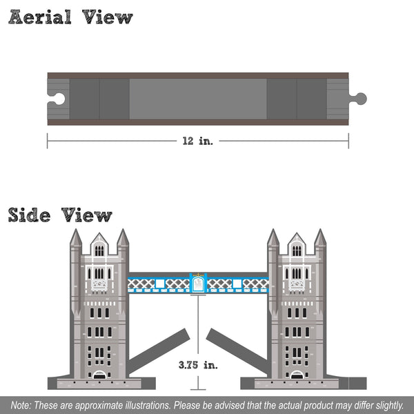 Tower Bridge on the River Thames | Wooden Bridge for NameTrains | USA - The Baby Penguin