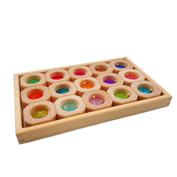 15 Pcs Bitcoin Pastel/Macaron Window Blocks Set with Storage Tray |  | The Baby Penguin