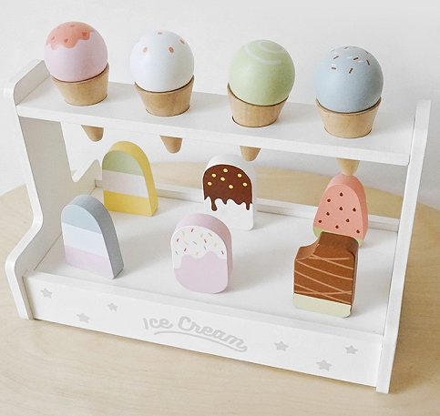 15 Pcs Wooden Popsicle Ice Cream Bar Pretend Play Set |  | The Baby Penguin