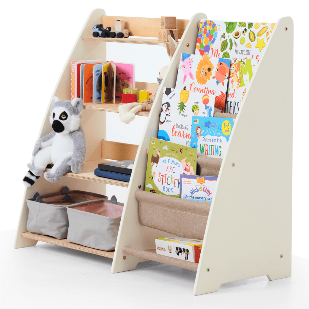 2in1 Montessori Shelf for Books and Toys - The Baby Penguin