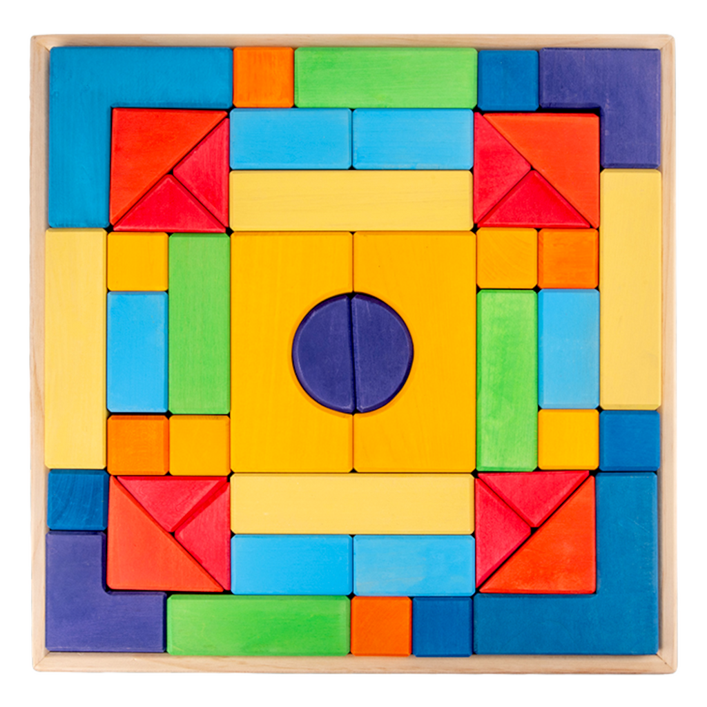 46 Pcs STAINED Large Basic II Building Block Set with Storage Tray |  | The Baby Penguin