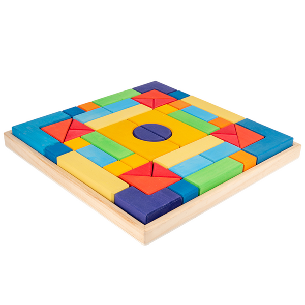 46 Pcs STAINED Large Basic II Building Block Set with Storage Tray |  | The Baby Penguin