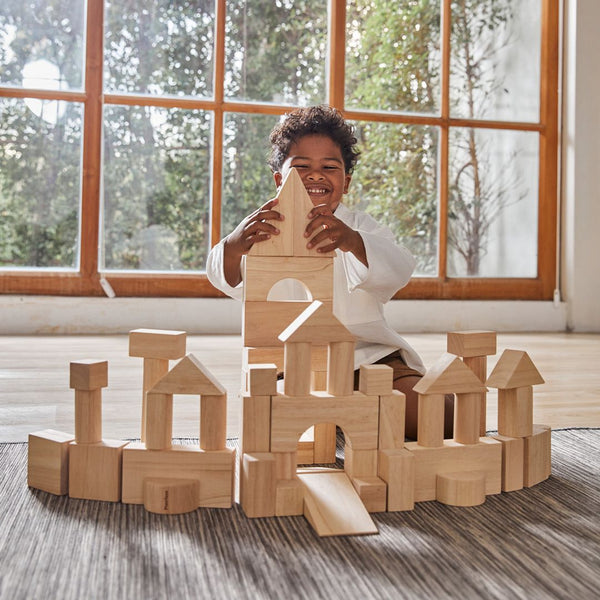 50 Unit Blocks - Top Sustainable Toy - PlanToys USA - The Baby Penguin