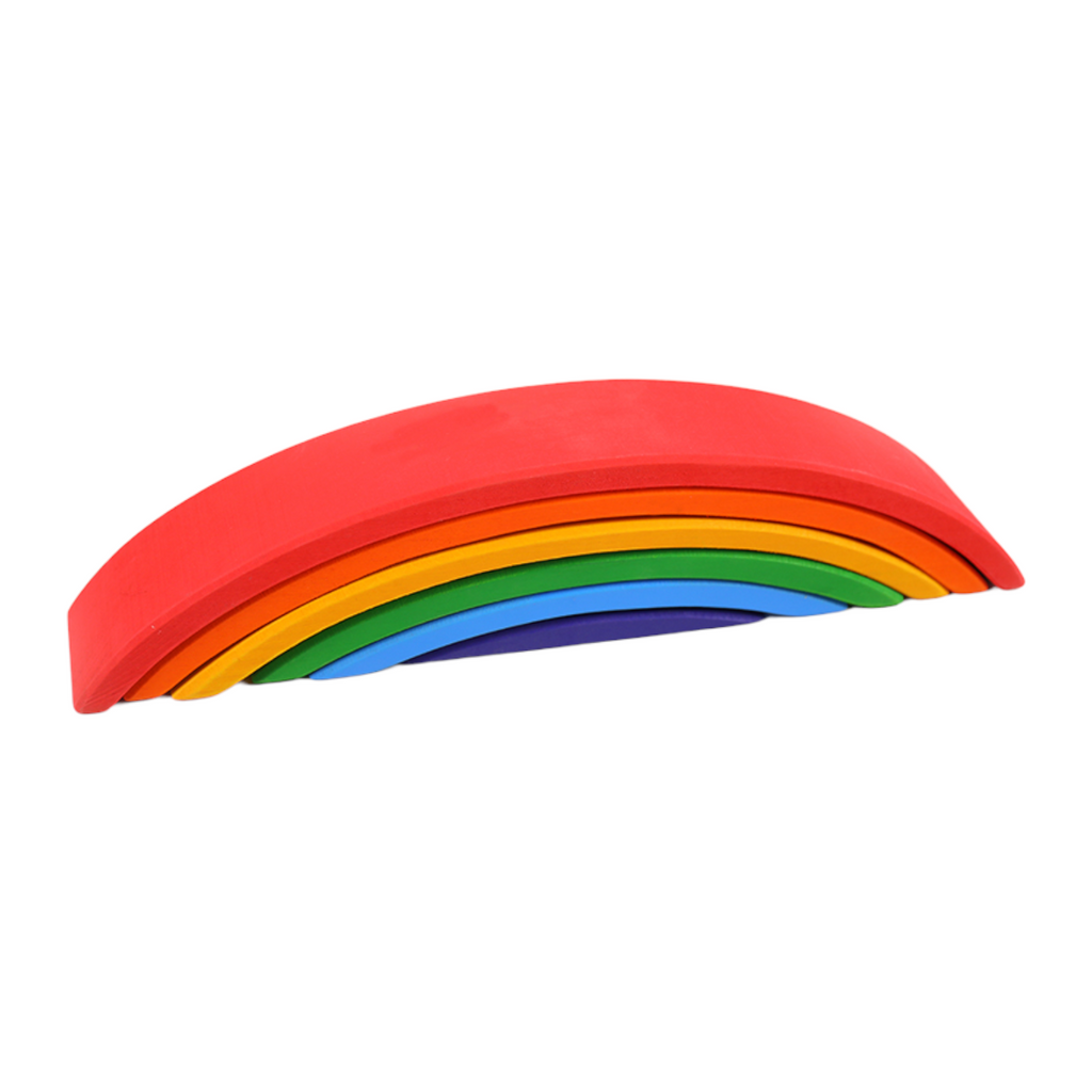 6 Pcs Wooden Rainbow Bridge Stacking Building Blocks | toys | The Baby Penguin