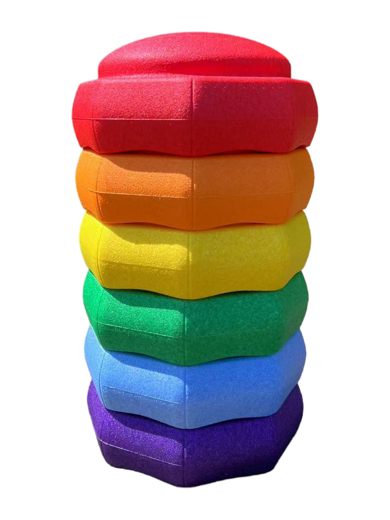 6 Pieces Rainbow Stepping Stones Set |  | The Baby Penguin