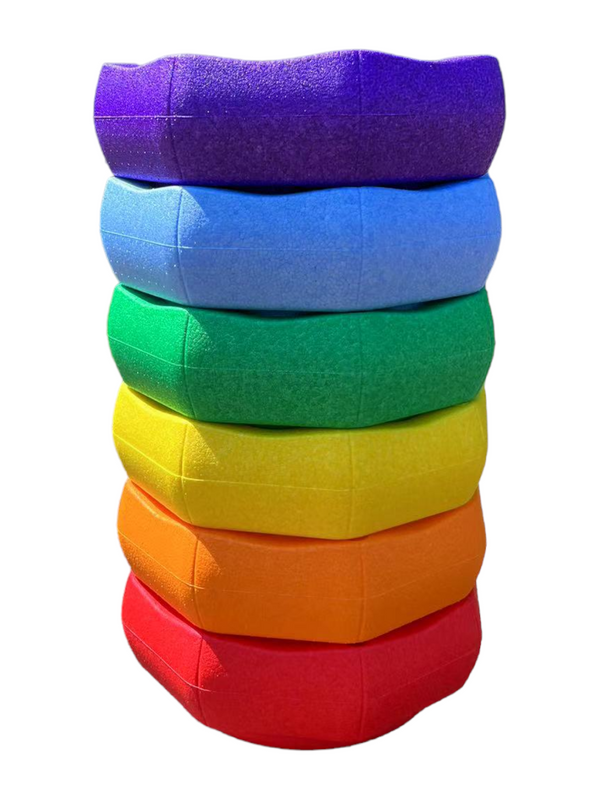 6 Pieces Rainbow Stepping Stones Set |  | The Baby Penguin