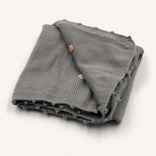 Spotty Baby Blanket - Gray |  | The Baby Penguin