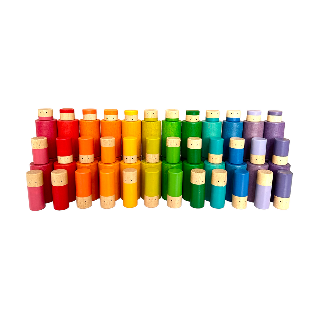 72 Pcs Rainbow Lola Stack and Sort Play Set |  | The Baby Penguin