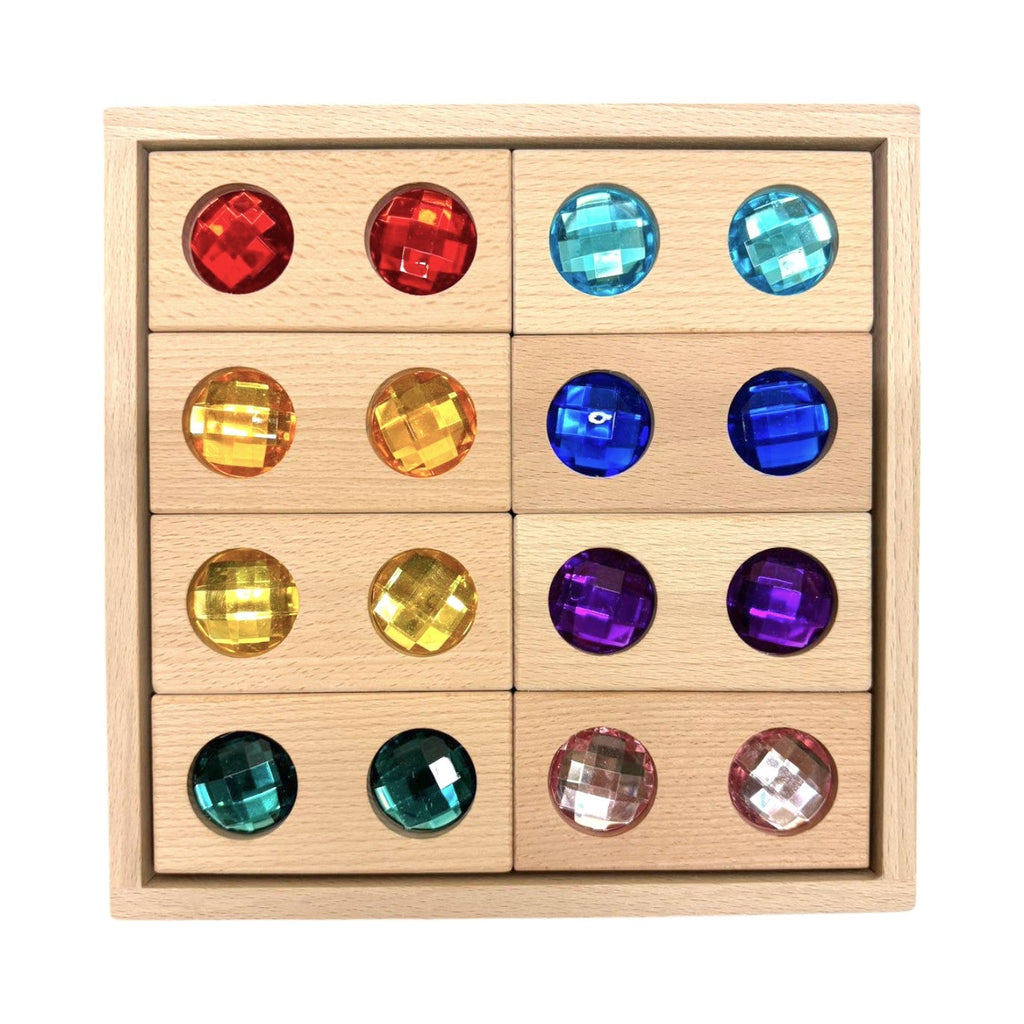 8 Pcs Rectangular Gemmed Blocks with Storage Tray |  | The Baby Penguin