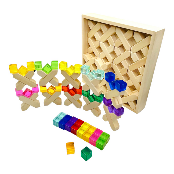 80 Pcs Combination Set with 32 X-shape and 48 Lucite Cubes |  | The Baby Penguin
