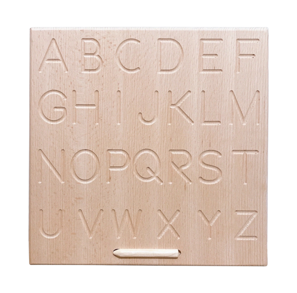 Alphabet Wooden Tracing Board Reversible ABC Learning & Education Aid | toys | The Baby Penguin