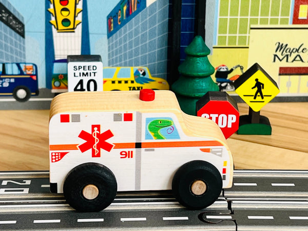 Ambulance Scoot - Made in the USA | Vehicles Maple Landmark