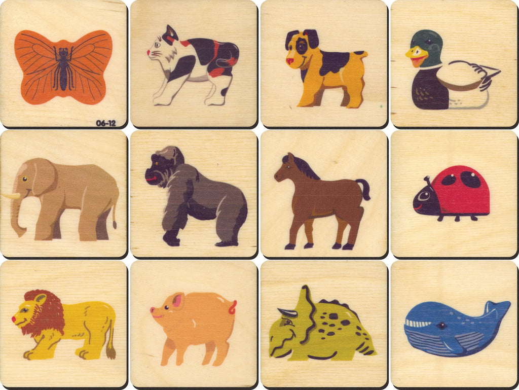 Animals Memory Tiles
