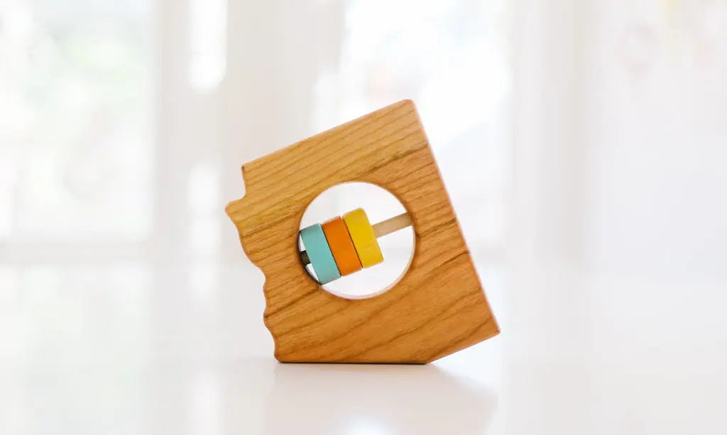 Arizona State Wooden Baby Rattle™ | Made in the USA | State Rattle | The Baby Penguin