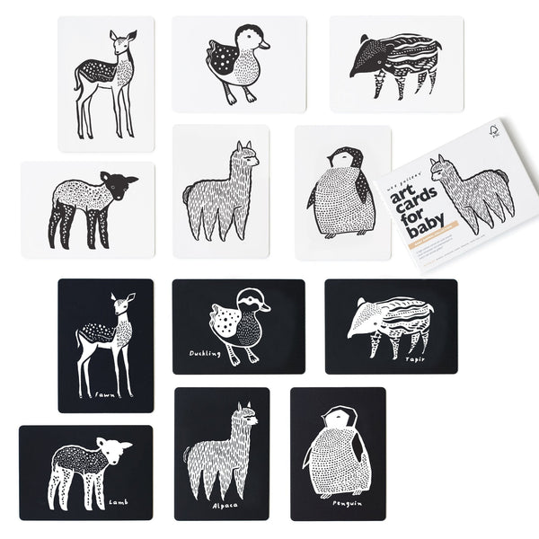 Art Cards for Baby - Baby Animals Collection - The Baby Penguin