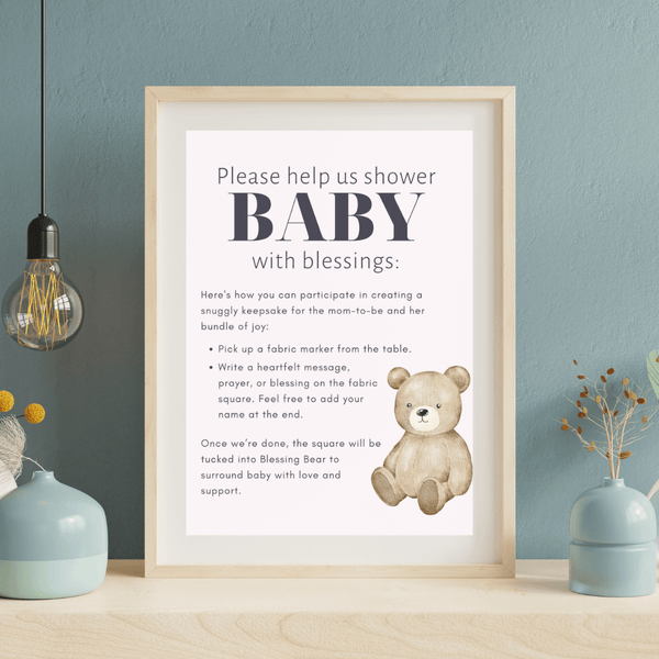 Baby Shower Sign - The Baby Penguin