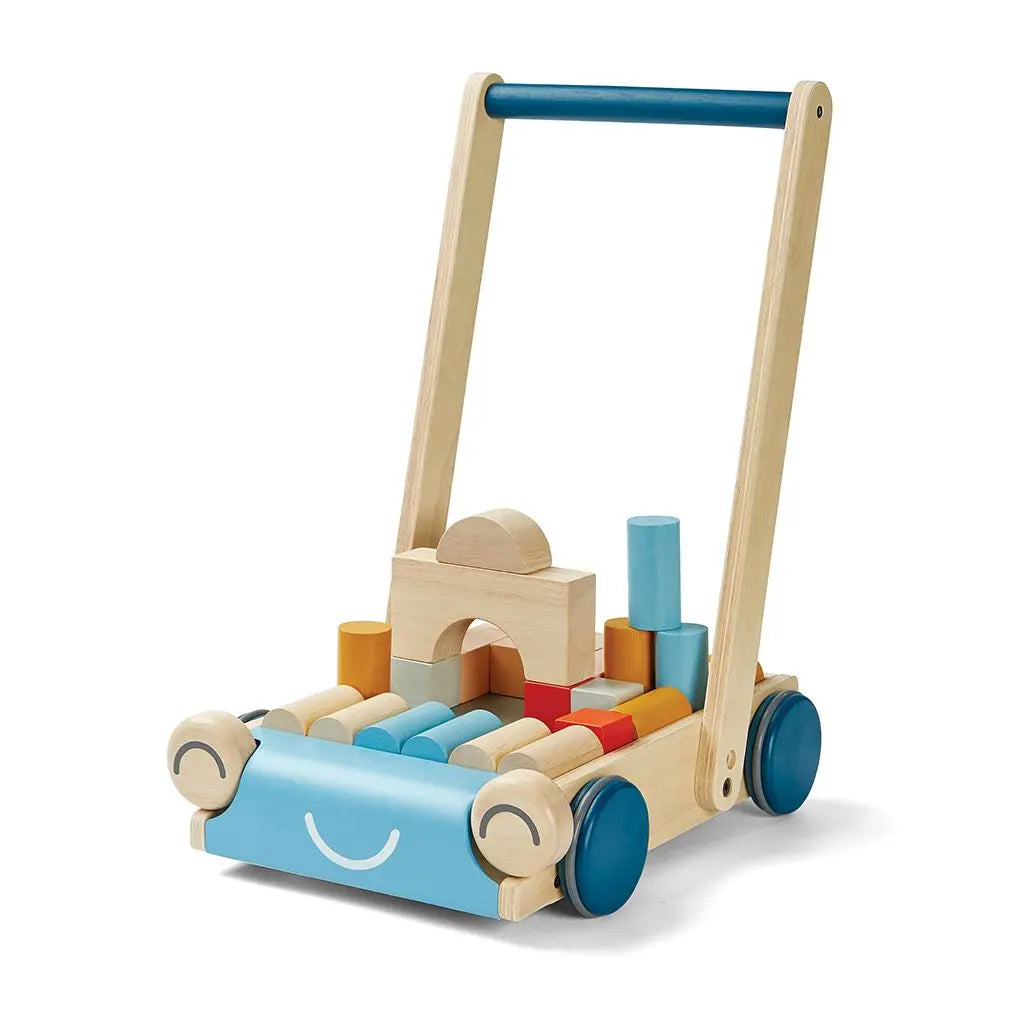 Baby Walker - Orchard with Building Blocks Set PlanToys USA
