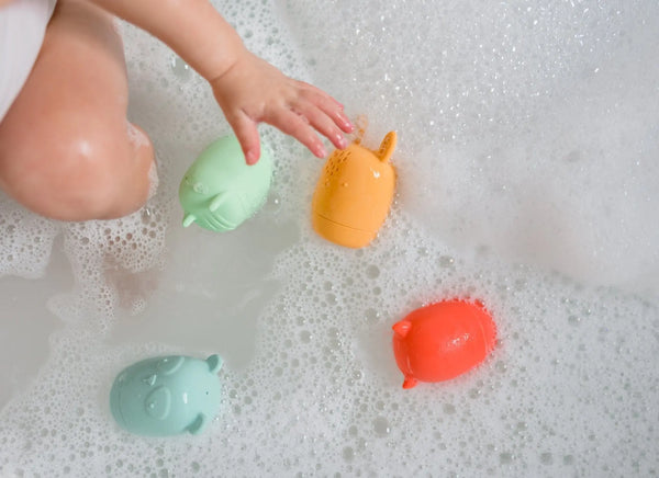 Bannor Bath Buddies | Made in the USA | Sorting & Stacking Toys | The Baby Penguin