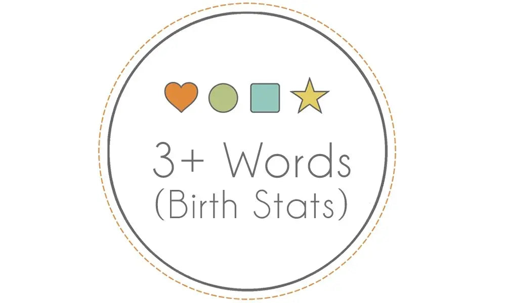 Personalization - 3+ Words / Birth Stats | Made in the USA | PERSONALIZATION | The Baby Penguin