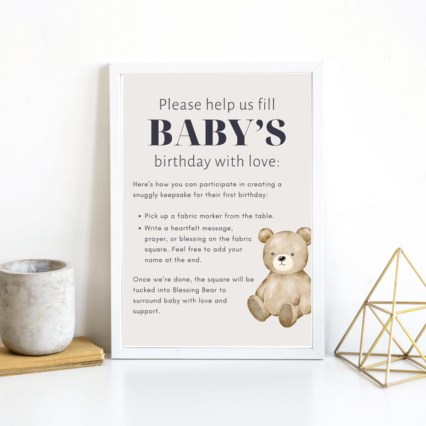 Birthday Blessings Sign