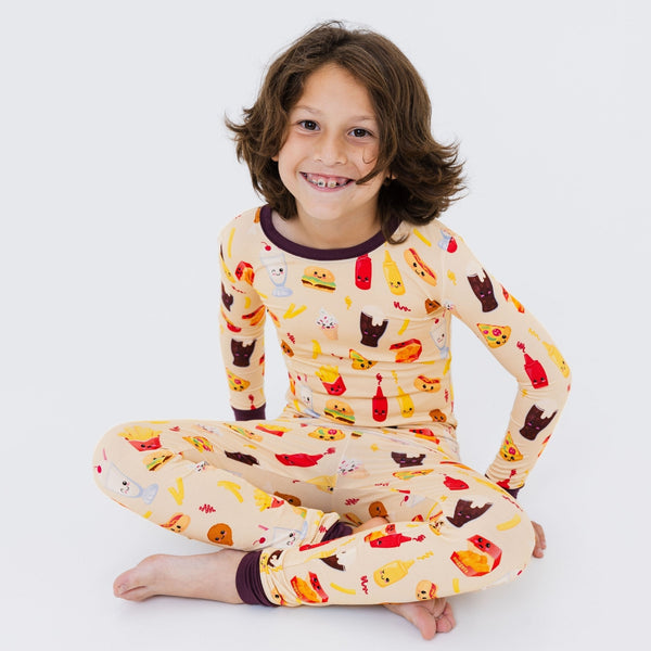 Blissful Bites Long Sleeve Pajamas - The Baby Penguin