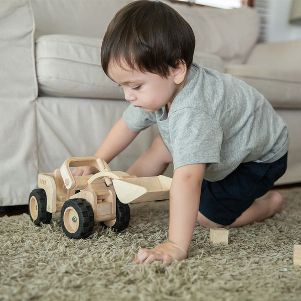 Bulldozer - Top Sustainable Toy - PlanToys USA - The Baby Penguin