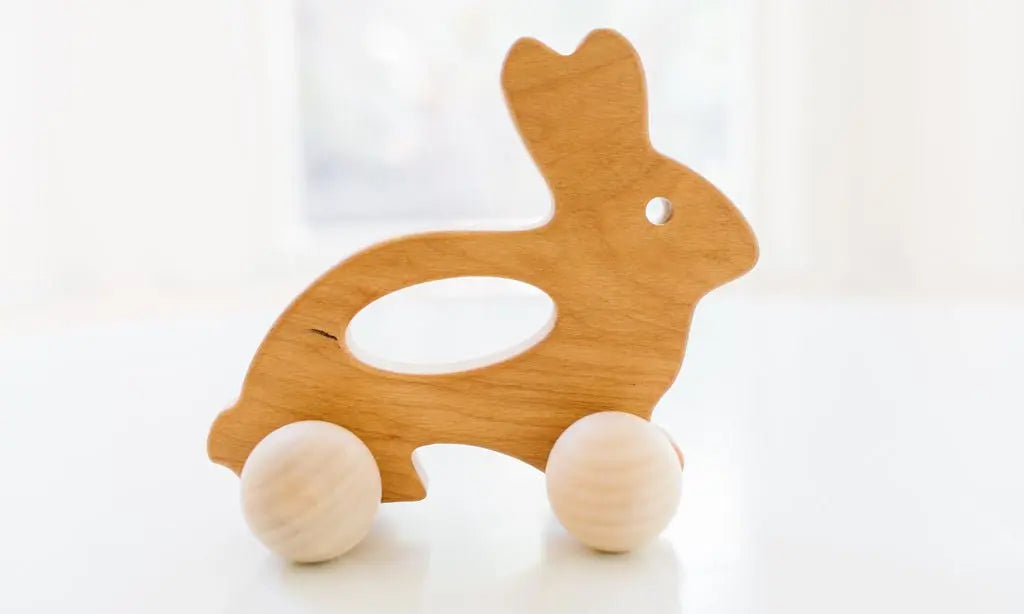 Bunny Push Toy | Made in the USA | Push & Pull Toys | The Baby Penguin