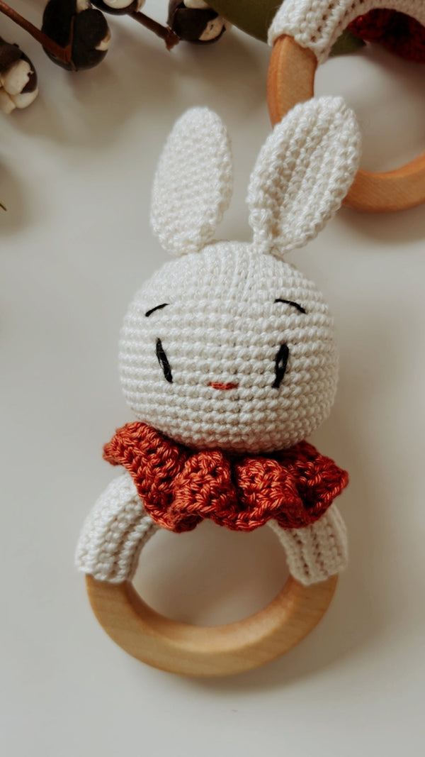 Bunny Rattle Teether (Gender Neutral Bunny)