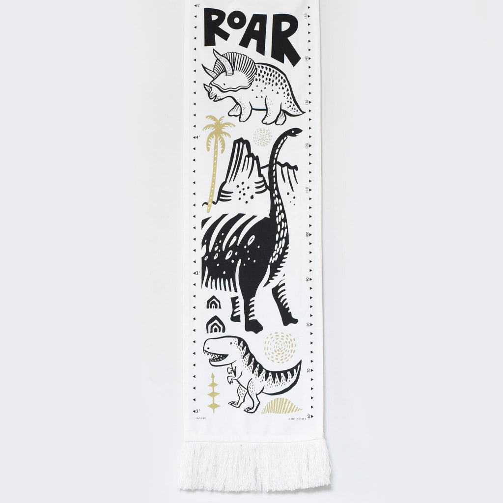 Canvas Growth Chart - Dinos - The Baby Penguin