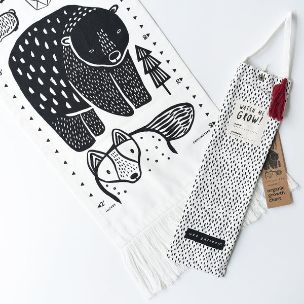 Canvas Growth Chart - Nordic - The Baby Penguin