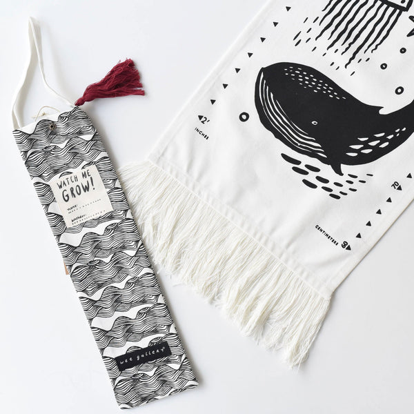 Canvas Growth Chart - Ocean - The Baby Penguin