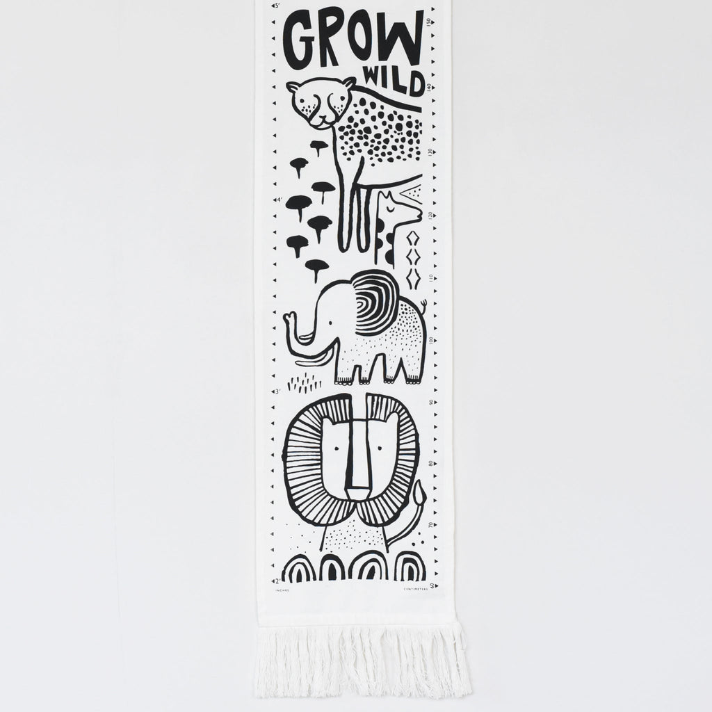 Canvas Growth Chart - Safari - The Baby Penguin