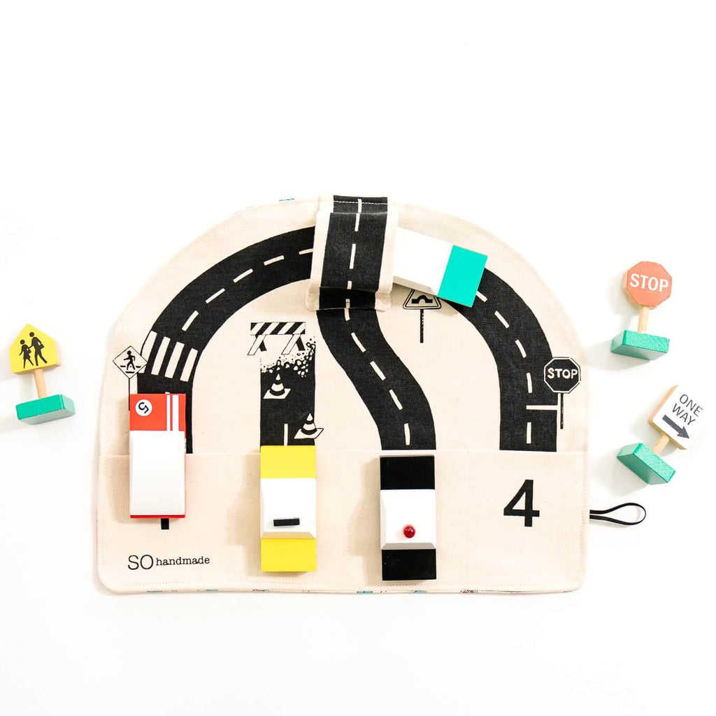 Car Play Mat: "The fun mat is so easy to travel with!" - The Baby Penguin