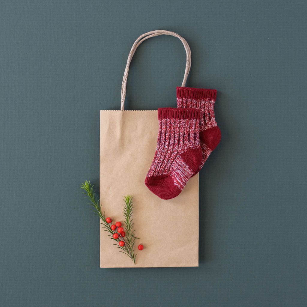 Chunky Knit Socks: Red - The Baby Penguin