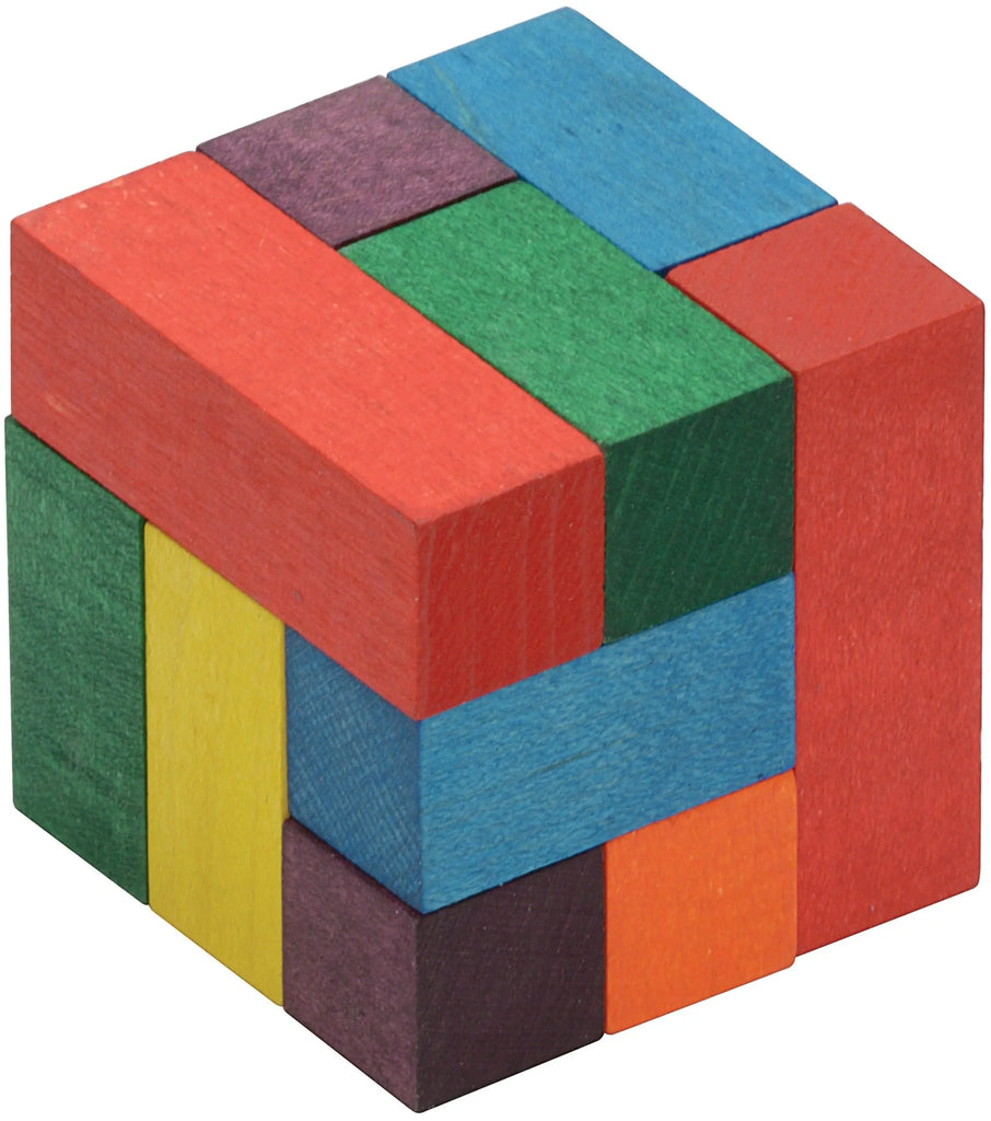 Color Soma Cube | Made in USA | Wooden Board Games