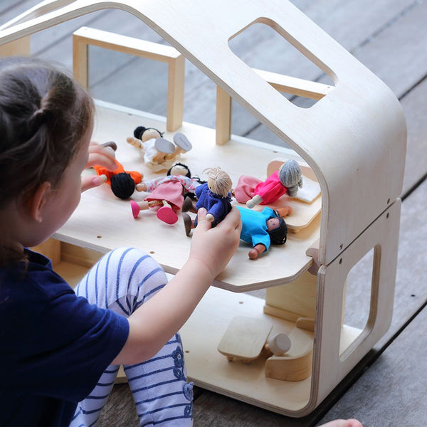 Contemporary Dollhouse - Top Sustainable Toy - PlanToys USA - The Baby Penguin