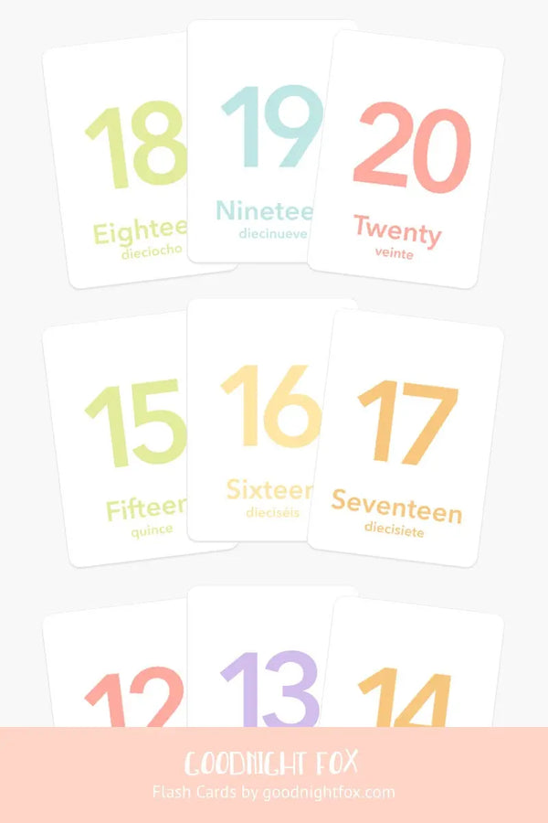 Counting Flashcards, Numbers 1 to 20 - The Baby Penguin
