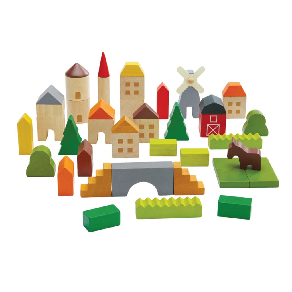 Countryside Blocks - Top Sustainable Toy - PlanToys USA
