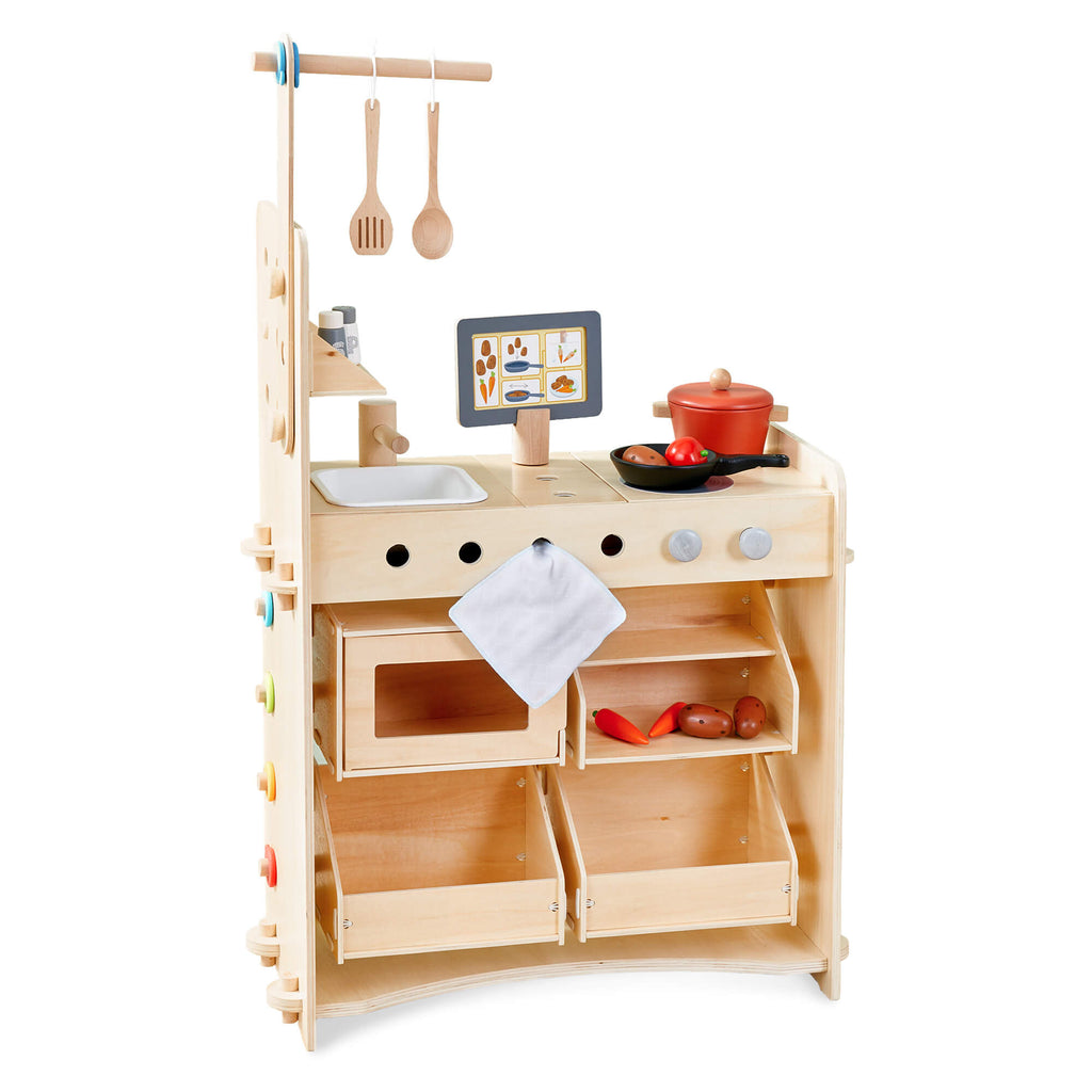 Creative Play 3 in 1 – Play Kitchen, Store & Workshop - The Baby Penguin