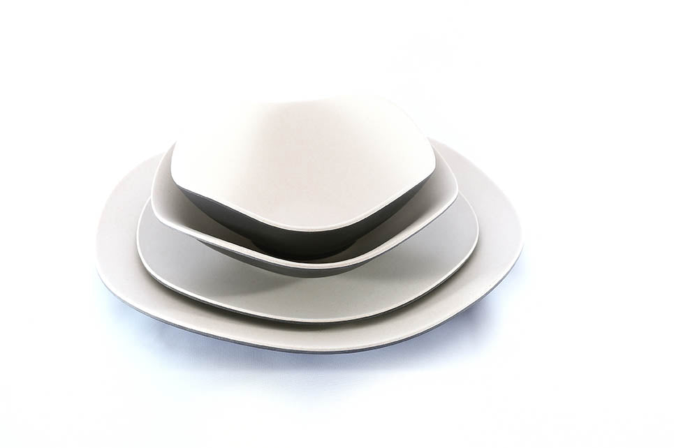  Curve Dinner Set Graphite by Bamboozle Home Bamboozle Home 