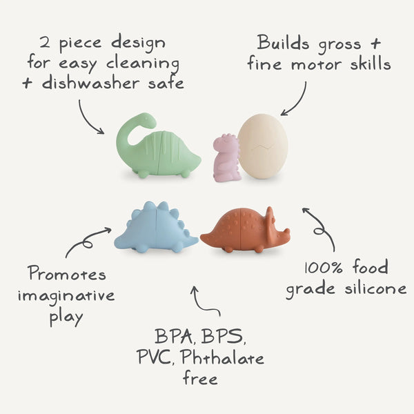 Dino Mold Free Bath Play Set | Bath Play set | The Baby Penguin