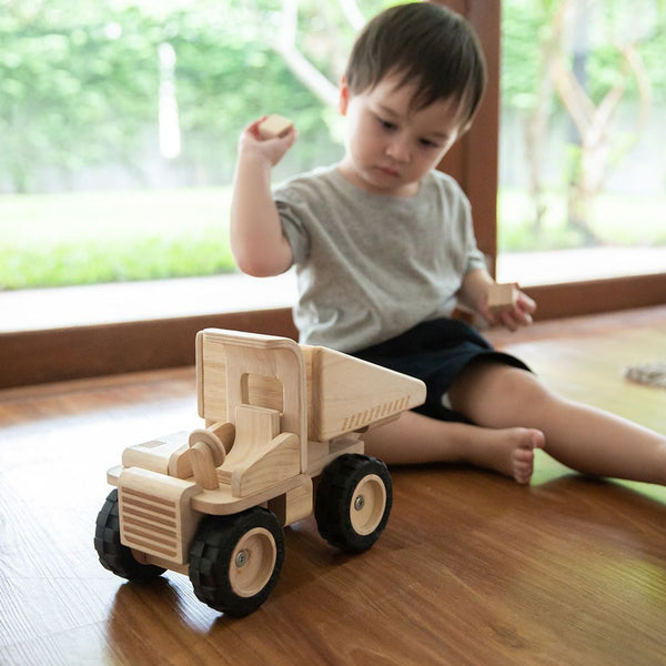 Dump Truck - Top Sustainable Toy - PlanToys USA - The Baby Penguin