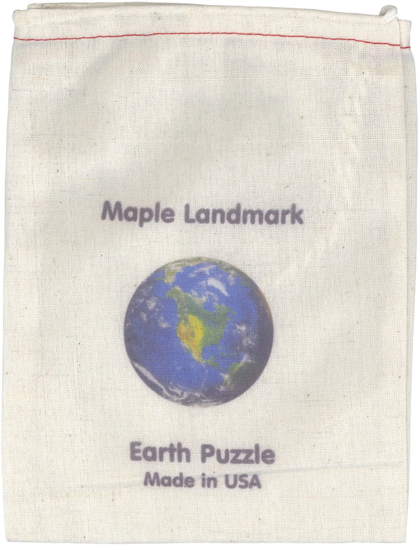 Earth Shaped Jigsaw Puzzle | Sustainable Toy | USA Made