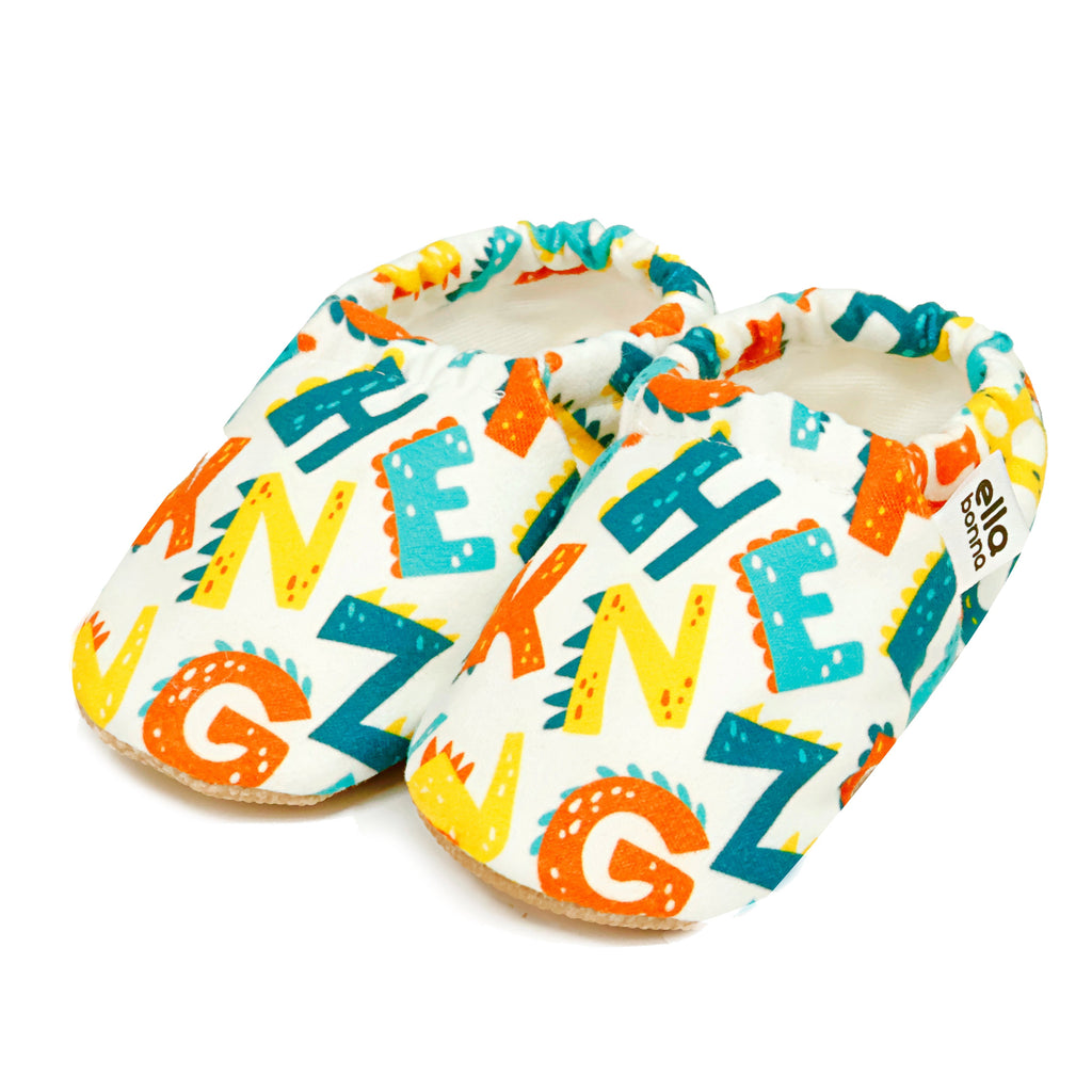Ella Bonna Baby Moccasins, Slippers, Alfabet - The Baby Penguin
