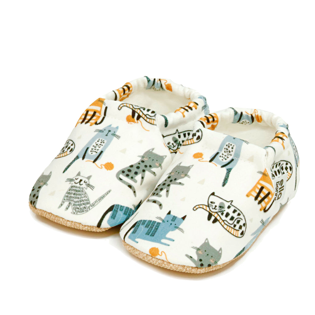 Ella Bonna Baby Moccasins, Slippers, Cat - The Baby Penguin