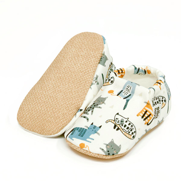 Ella Bonna Baby Moccasins, Slippers, Cat - The Baby Penguin