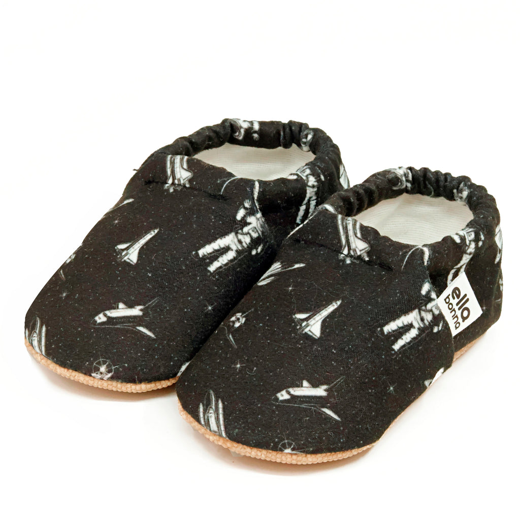 Ella Bonna Non-Slip Sole Astronaut And Space Patterned Baby Booties, Home Boot Slippers Nursery Shoes - The Baby Penguin