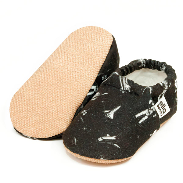 Ella Bonna Non-Slip Sole Astronaut And Space Patterned Baby Booties, Home Boot Slippers Nursery Shoes - The Baby Penguin